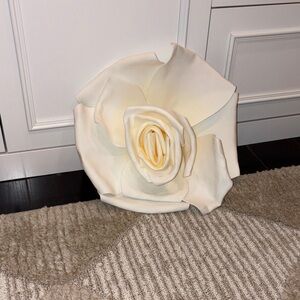 Michaels Large Cream and Soft Yellow Decorative Wall Rose